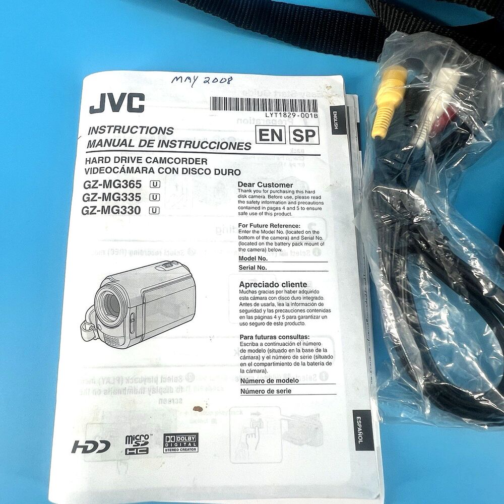 JVC Everio GZ-MG330 HD Handheld 30GB HDD Camcorder. Complete - Picture 3 of 11